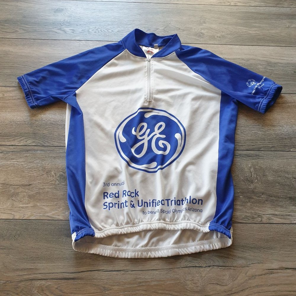 Sublimation X Mens GE Cycling Jersey S Small Shirt Bicycle Red Rock Triathlon